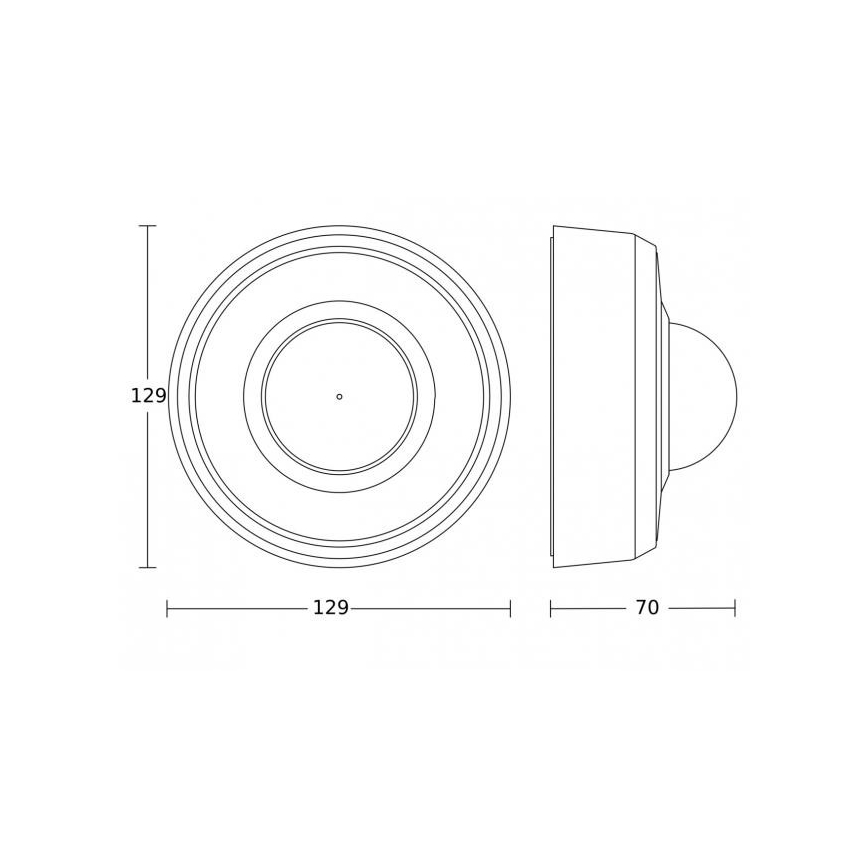 Steinel 087760 - Sensor de movimiento para exterior MD-24 ECO COM1 360° IP54 blanco