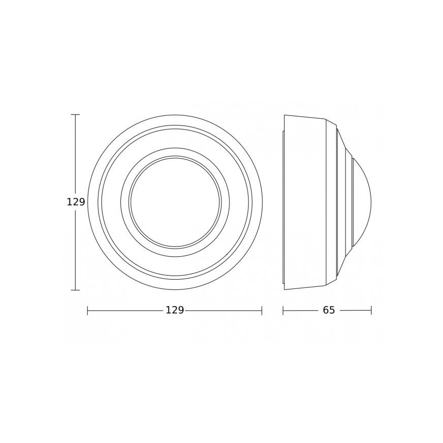 Steinel 087883 - Sensor de movimiento para exterior con un sensor de presencia PD-8 ECO COM1 360° IP54 negro