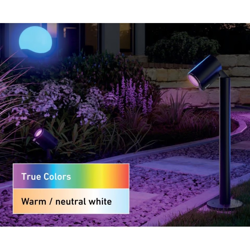 Steinel 089337 - Lámpara exterior LED RGBW LED/7,9W/24V IP65
