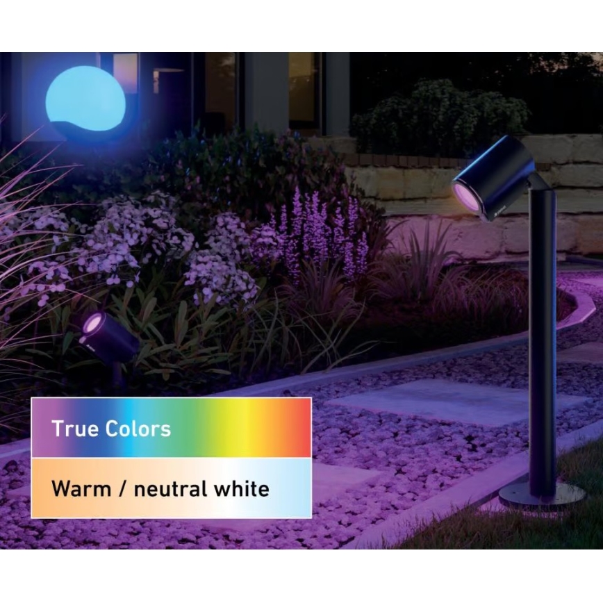 Steinel 089351 - Lámpara exterior LED RGBW LED/7,9W/24V IP65