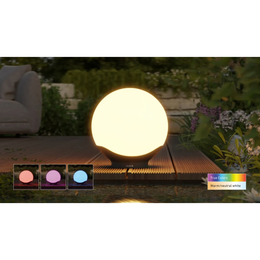 Steinel 089375 - Lámpara exterior LED RGBW con sensor LED/9,07W/24V 400 mm IP65