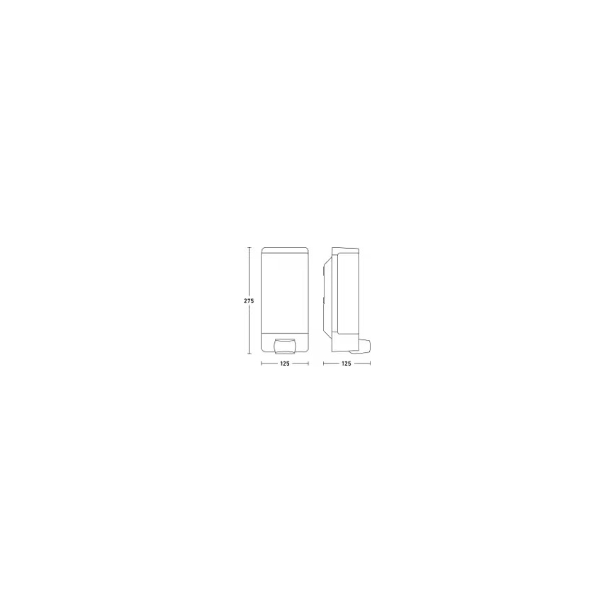 Steinel 094263 - Lámpara para número de casa con sensor 1xE27/15W/230V L 14 S IP44