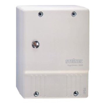 STEINEL 550615 - Interruptor crepuscular NightMatic 3000 Vario blanco IP54