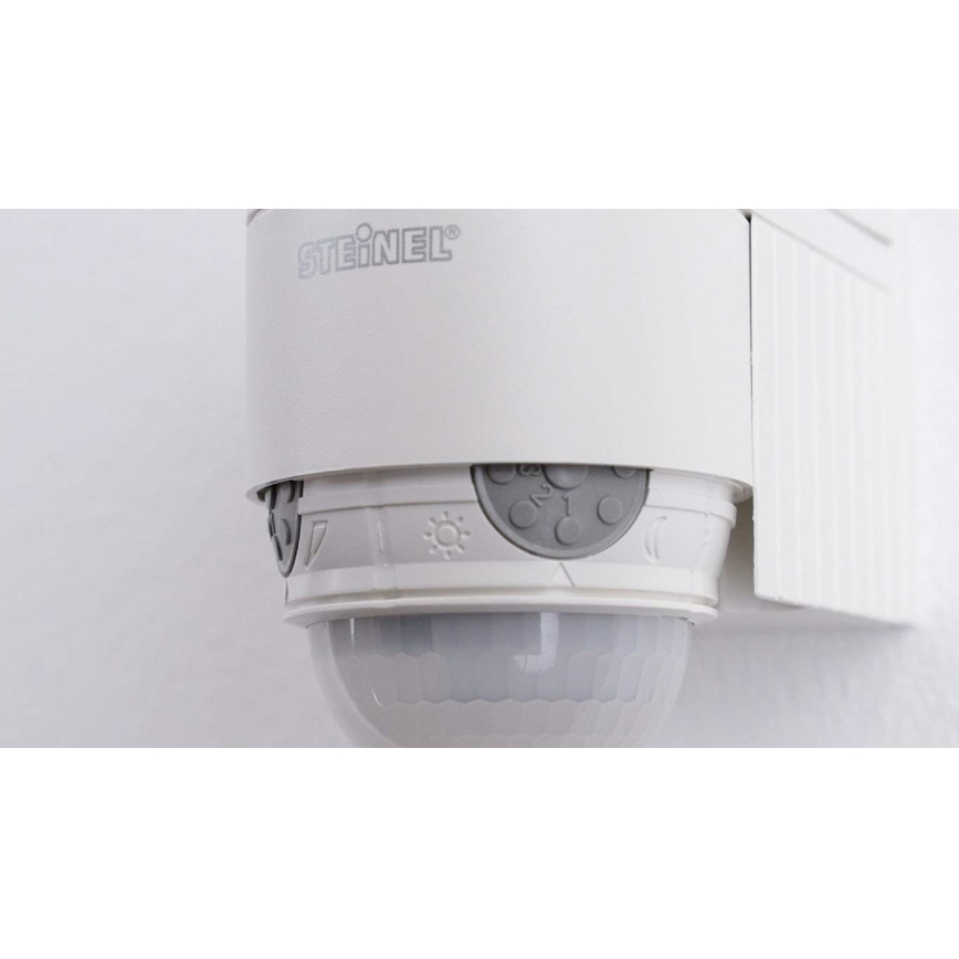 STEINEL 602819 - Sensor de pared infrarrojos exterior IS240 blanco IP54