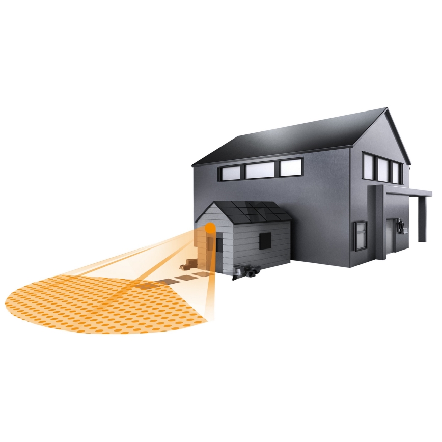 STEINEL 660215 - Detector de movimiento exterior IS 130-2 negro IP54