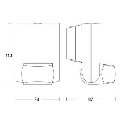 STEINEL 660314 - Detector de movimiento exterior IS 130-2 blanco IP54