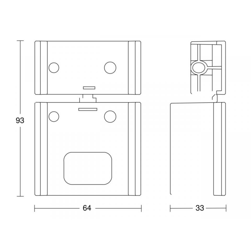 STEINEL 85148 - Esquina pared soporte IS ECO blanco