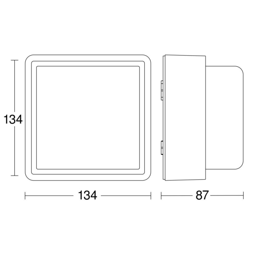 Steinel - Aplique LED regulable L 845 C LED/9W/230V 3000K IP44 antracita