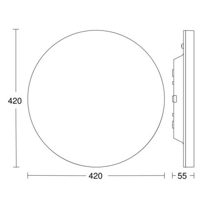 Steinel 067762 - Plafón LED regulable con sensor RS PRO R30 plus SC 23,7W/230V 4000K IP40