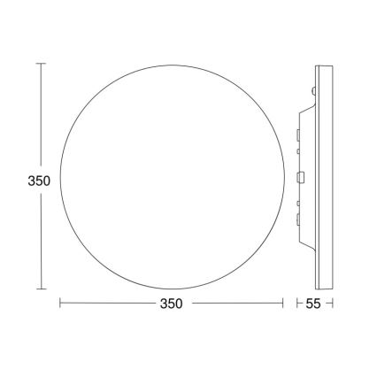 Steinel - Plafón LED regulable con sensor RSPROR20BASIC 15,3W/230V IP40 4000K