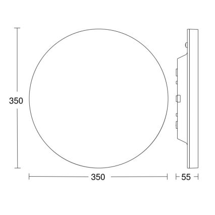 Steinel 067724 - Plafón LED regulable con sensor RS PRO R20 PLUS 15,86W/230V IP40 4000K