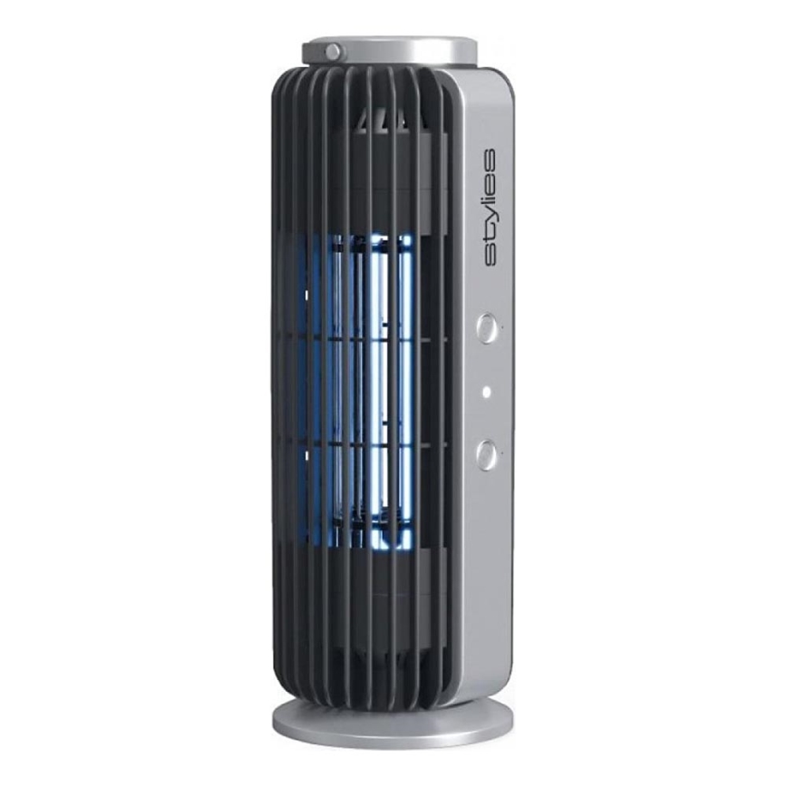 Stylies - Trampa luminosa para el control de mosquitos AURIGA UV-A/8W/230V, cobertura 60 m²