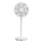 Stylies - Ventilador de pie ANTILA 25W/230V 88 cm blanco + mando a distancia
