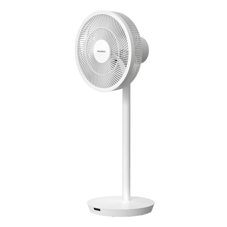 Stylies - Ventilador de pie ANTILA 25W/230V 88 cm blanco + mando a distancia