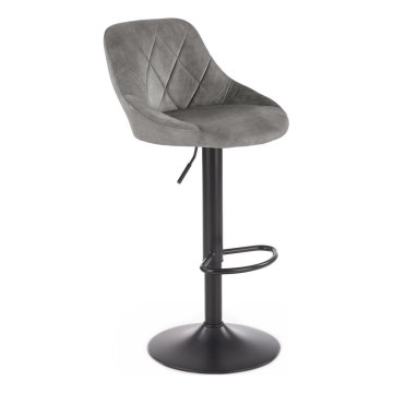 Taburete 106x47 cm gris/negro
