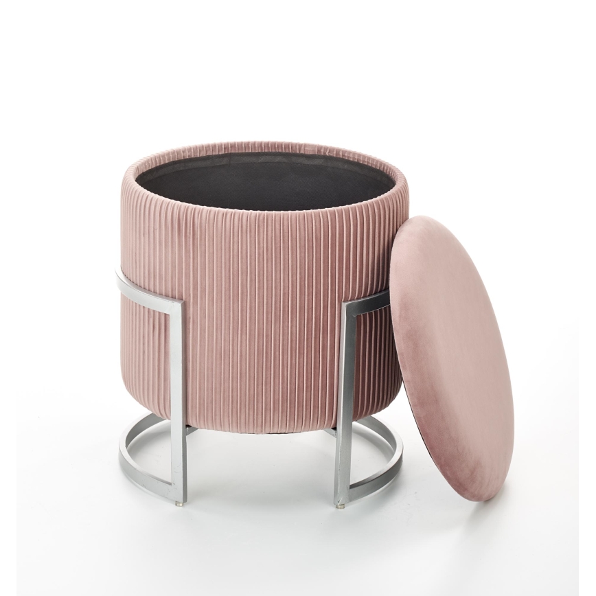 Taburete CRICKET Ø 40 cm rosa