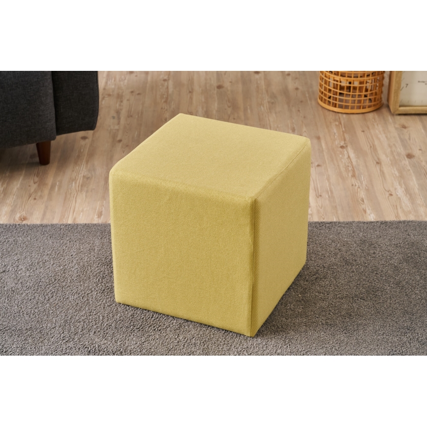 Taburete CUBI 40x40 cm amarillo