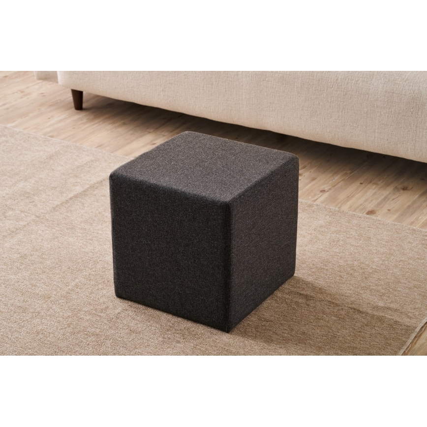 Taburete CUBI 40x40 cm marrón oscuro