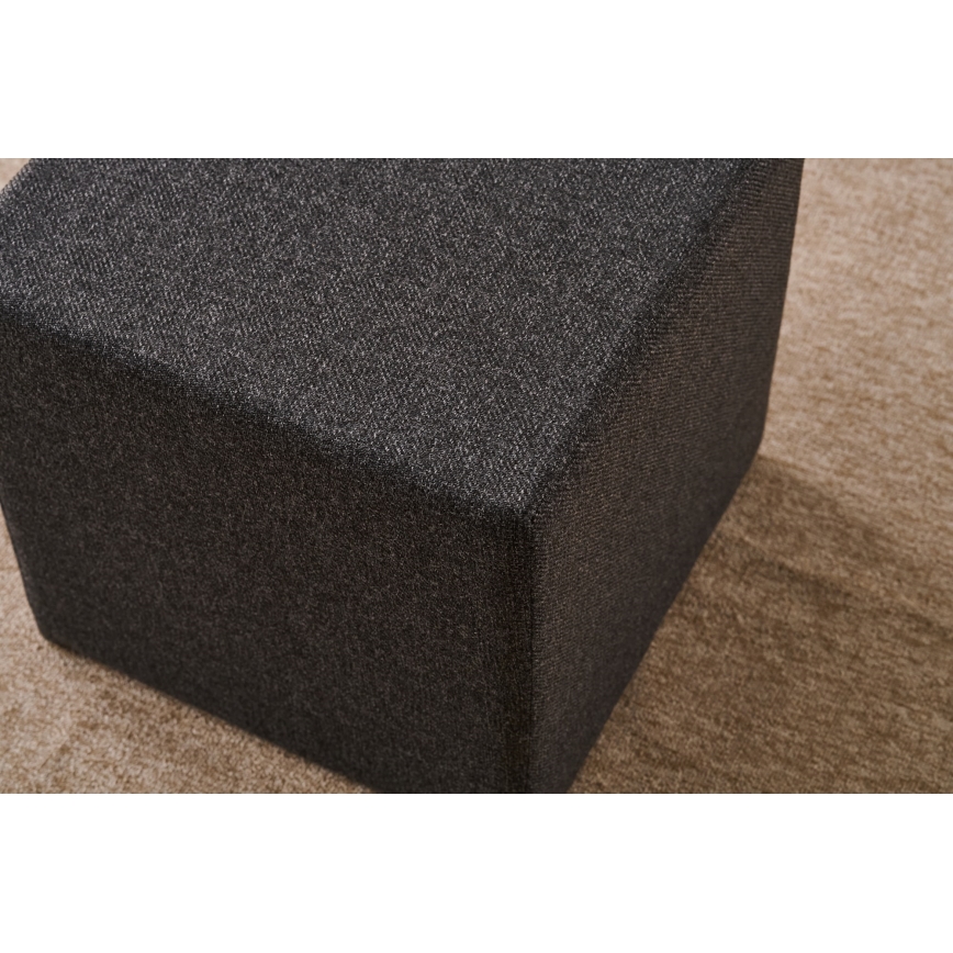 Taburete CUBI 40x40 cm marrón oscuro