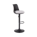 Taburete de bar RENO negro/gris