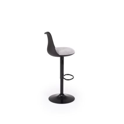 Taburete de bar RENO negro/gris