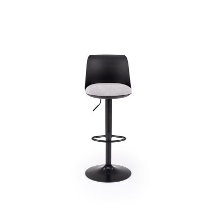 Taburete de bar RENO negro/gris