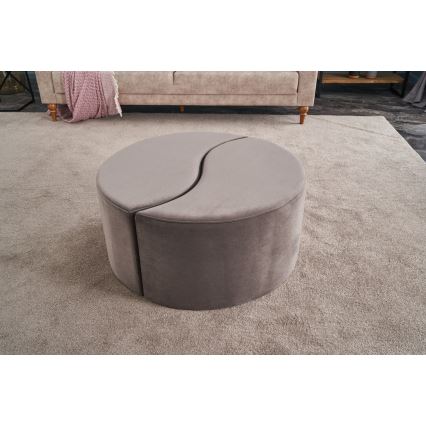 Taburete JING Ø 80 cm, marrón