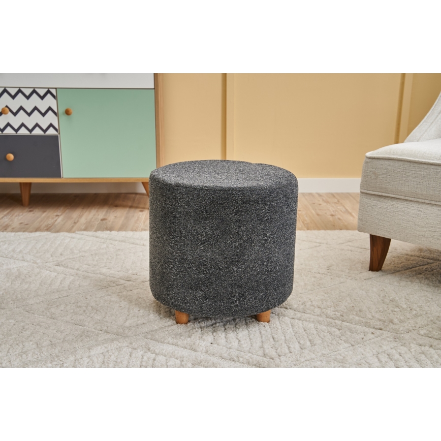 Taburete KIMA Ø 40 cm antracita