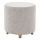 Taburete KIMA Ø 40 cm crema/gris
