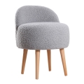 Taburete MIKI, diámetro 46 cm, gris