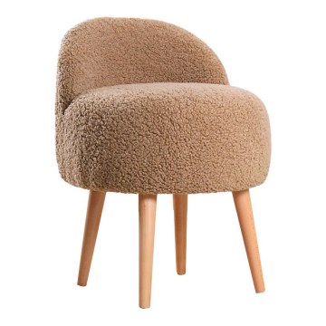 Taburete MIKI, diámetro 46 cm, marrón