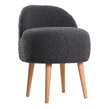 Taburete MIKI Ø 46 cm gris oscuro