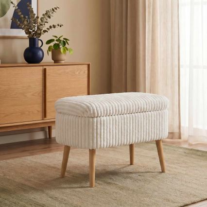 Taburete MOLIS 35x60 cm blanco
