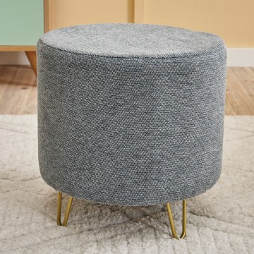 Taburete NANI, diámetro 40 cm, gris
