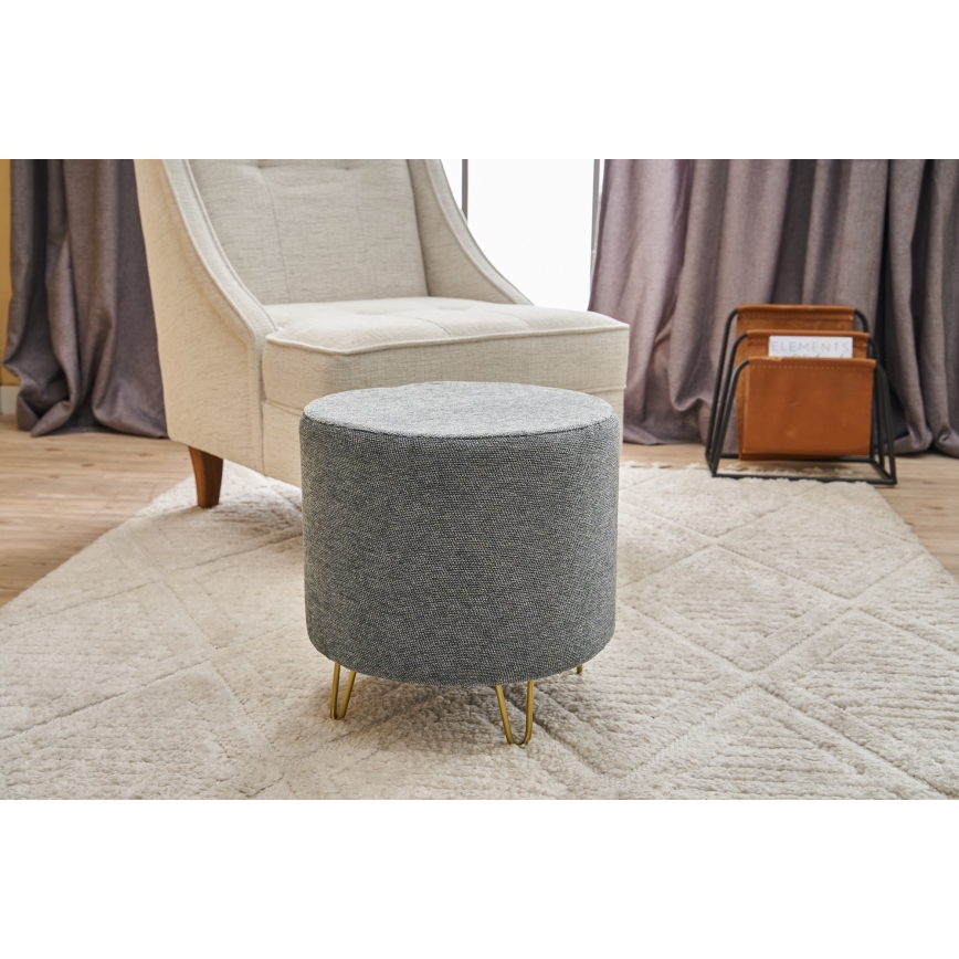 Taburete NANI, diámetro 40 cm, gris