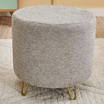 Taburete NANI, Ø 40 cm, crema