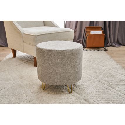 Taburete NANI, Ø 40 cm, crema