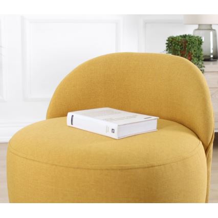 Taburete NIKI Ø 46 cm, amarillo