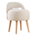 Taburete NIKI Ø 46 cm crema