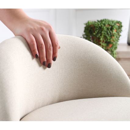 Taburete NIKI Ø 46 cm crema