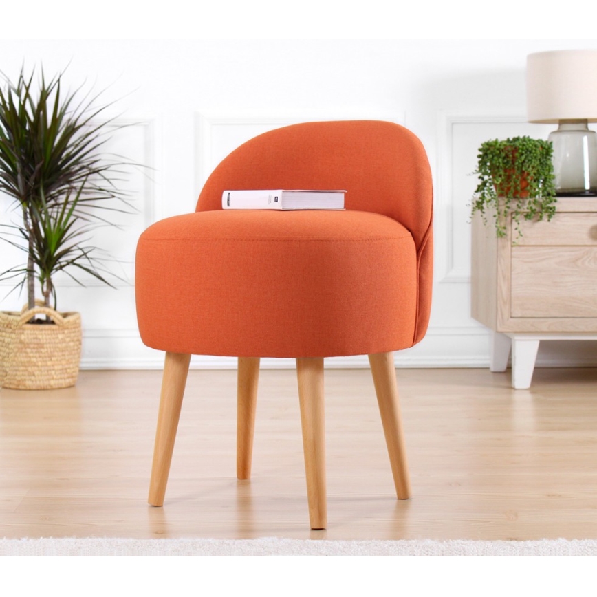 Taburete NIKI Ø 46 cm naranja