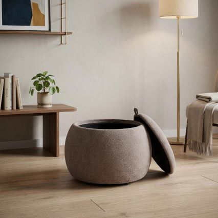 Taburete PAKS Ø 50 cm gris
