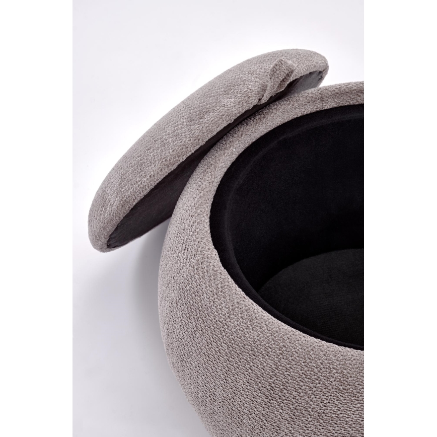 Taburete PAKS Ø 50 cm gris