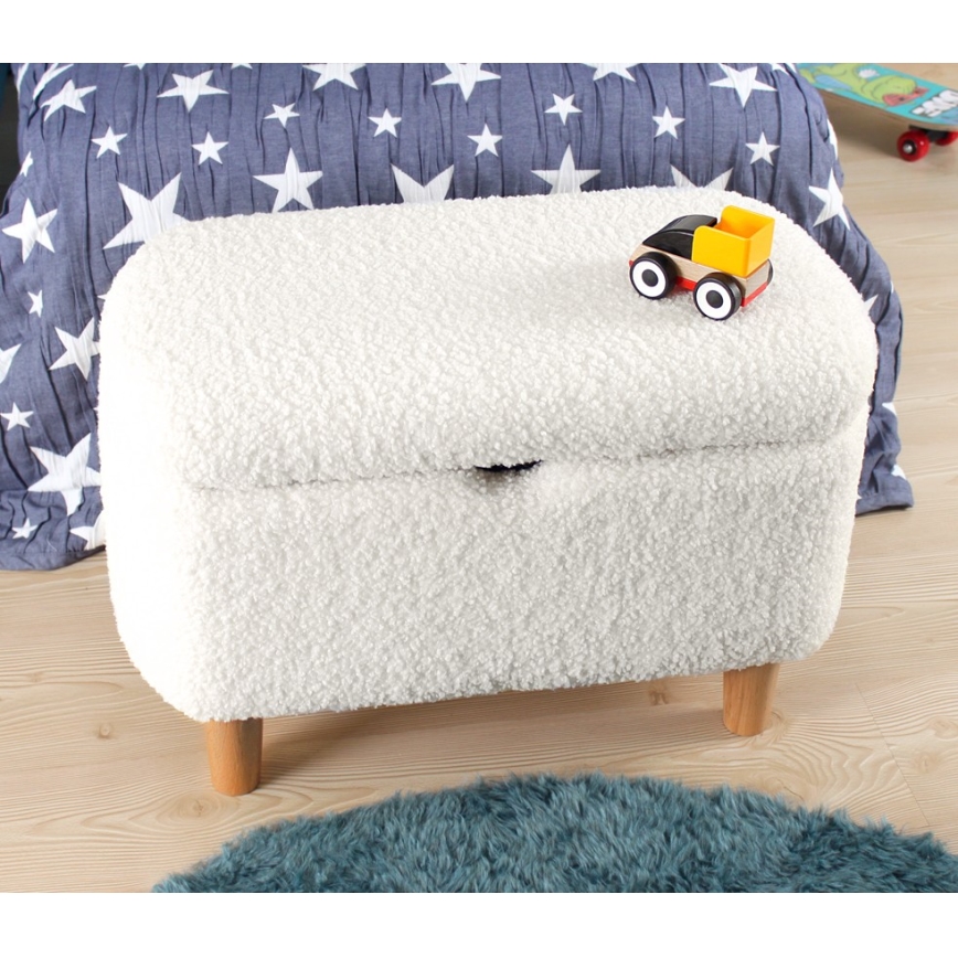 Taburete PIXI 37x61 cm blanco