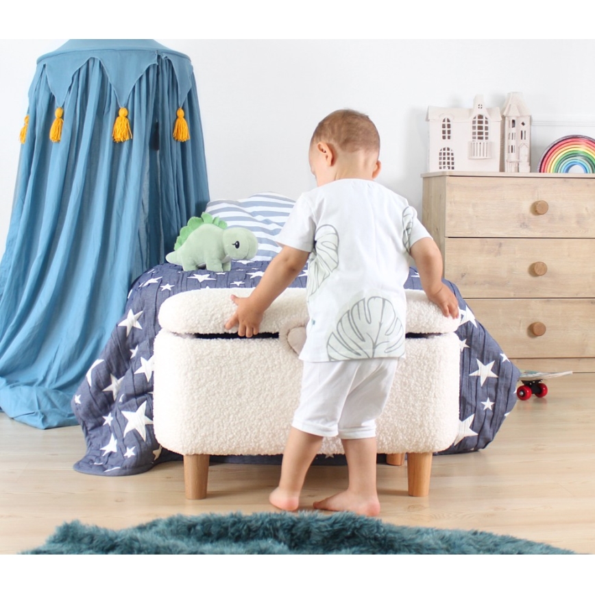 Taburete PIXI 37x61 cm blanco