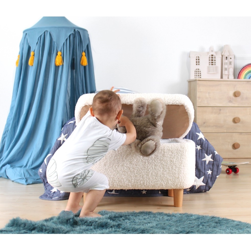 Taburete PIXI 37x61 cm blanco