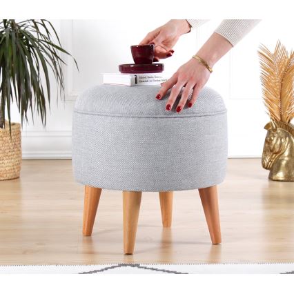 Taburete PIXI Ø 40 cm gris