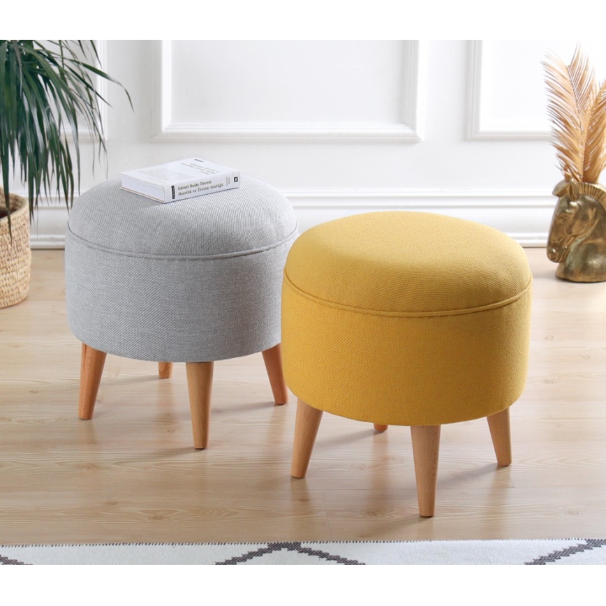 Taburete PIXI Ø 40 cm gris