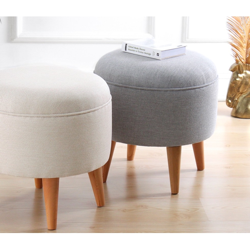 Taburete PIXI Ø 40 cm gris