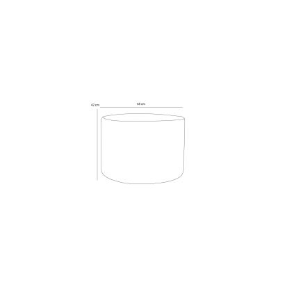 Taburete RABO, Ø 58 cm, beige